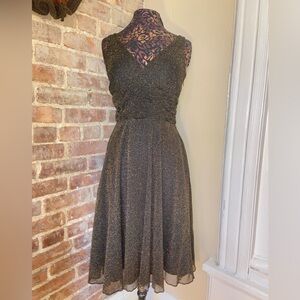 Elegant Black and Gold Women's Dress
